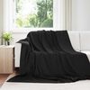 vidaXL Mantitas de Sof&aacute; 24 pcs Negro 240 x 220 cm Lana