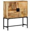 vidaXL Aparador de madera maciza de mango rugosa 80x30x95 cm