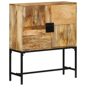 vidaXL Aparador de madera maciza de mango rugosa 80x30x95 cm