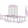 vidaXL Estructura de cama Marr&oacute;n 90 x 200 cm Madera de pino macizo