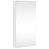 vidaXL Mueble de ba&ntilde;o de esquina con espejo blanco 30x24x60 cm
