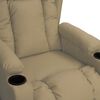 vidaXL Sill&oacute;n reclinable de cuero sint&eacute;tico color capuchino
