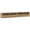 vidaXL Mueble de TV Montado en la Pared 2 uds. Roble artisan