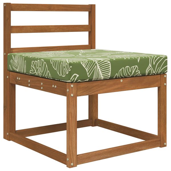 vidaXL Coj&iacute;n para sof&aacute; de exterior Dise&ntilde;o de Hojas 60 x 60 x 8 cm