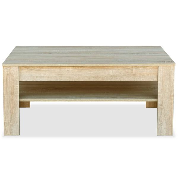 vidaXL Mesa de centro madera de ingenier&iacute;a roble 110x65x48 cm