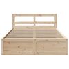 vidaXL Estructura de cama con cabecero madera maciza pino 160x200 cm