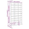 vidaXL Cabinet para CDs Roble artesanal 101 x 23 x 177,5 cm