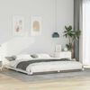 vidaXL Estructura de cama Blanco 180 x 220 cm Madera maciza de pino