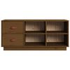 vidaXL Banco zapatero madera maciza de pino marr&oacute;n miel 100x34x45 cm