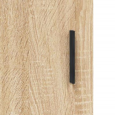 vidaXL Aparador alto madera contrachapada color roble 69,5x34x180 cm