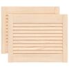vidaXL Puerta de armario de lamas 2 uds madera de pino 39,5x49,4 cm