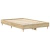 vidaXL Estructura de cama sin colch&oacute;n roble Sonoma 140x190 cm madera