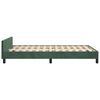 vidaXL Estructura cama sin colchón terciopelo verde oscuro 120x190cm
