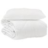 vidaXL Edred&oacute;n con almohada 2 uds. Blanco Microfibra