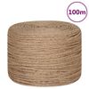 vidaXL Cuerda de yute 100 m de longitud y 4 mm de grosor