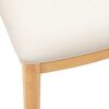vidaXL Silla de comedor 2 pcs Natural y claro Madera de Caucho S&oacute;lido