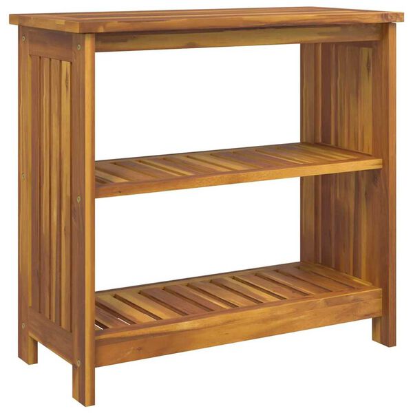 vidaXL Armario de Jardín Marrón 75 x 35 x 70cm Madera de Acacia Sólida