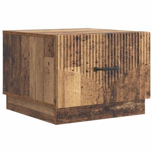 vidaXL Mesa de Caf&eacute; con caj&oacute;n Madera envejecida 49 x 50 x 37 cm
