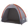 vidaXL Tienda de almacenamiento impermeable gris y naranja