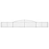vidaXL Cestas de gaviones 10 uds forma de arco hierro 400x50x40/60 cm