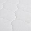 vidaXL Cama con colchón viscoelástico cuero sintético blanco 90x200 cm