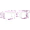 vidaXL Juego de Mesas de Centro 2 pcs Roble artesanal
