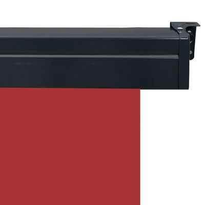 vidaXL Toldo lateral de balcón rojo 170x250 cm