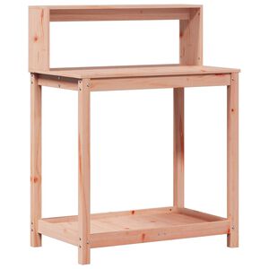 vidaXL Mesa de plantaci&oacute;n con estantes madera Douglas 82,5x50x109,5 cm