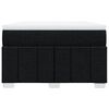 vidaXL Cama box spring con colch&oacute;n tela negro 120x190 cm