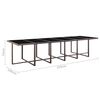 vidaXL Set comedor de jard&iacute;n 17 pzas y cojines rat&aacute;n sint&eacute;tico marr&oacute;n