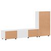 vidaXL Conjunto de mueble de TV con caj&oacute;n FLORIN Madera de ingenier&iacute;a