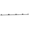 vidaXL Kit de herrajes para puertas correderas acero negro 400 cm