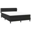 vidaXL Cama box spring con colch&oacute;n terciopelo negro 160x220 cm
