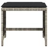 vidaXL Set comedor de jardín 5 pzas cojines ratán sintético gris claro