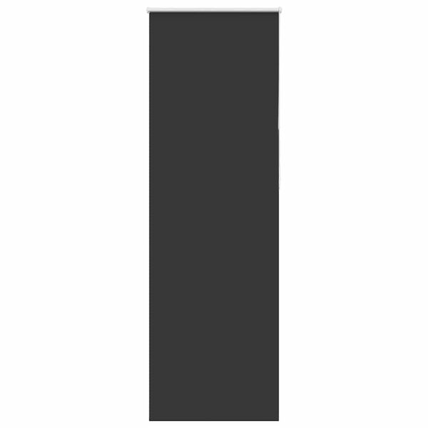 vidaXL Estor Enrollable Opaco negro 65x230 cm Tela Ancho 60,7 cm