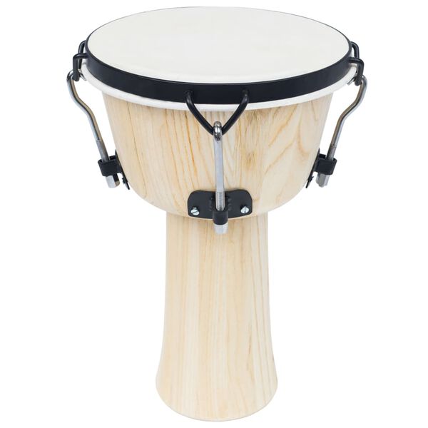vidaXL Tambor djembe con tensores de barra piel de cabra 25 cm
