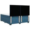 vidaXL Cama box spring con colch&oacute;n terciopelo azul 200x200 cm