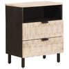 vidaXL Armario de Noche 50 x 33 x 62 cm Madera de mango maciza