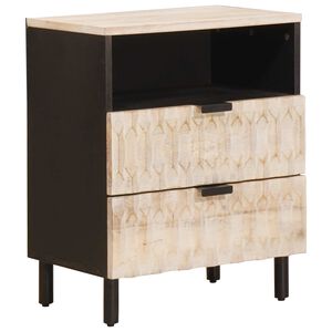 vidaXL Armario de Noche 50 x 33 x 62 cm Madera de mango maciza
