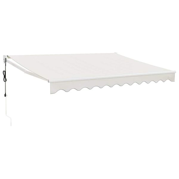 vidaXL Toldo retr&aacute;ctil autom&aacute;tico color crema 3x2,5 m