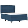 vidaXL Cama tipo Box Spring con colch&oacute;n Azul 140 x 200 cm tela