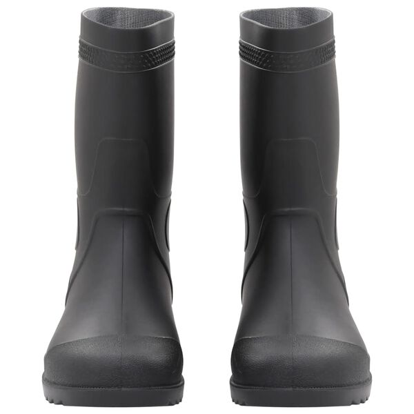 vidaXL Botas de agua negro n&uacute;mero 44 PVC