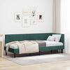 vidaXL Estructura de cama en esquina Verde oscuro 80 cm x 200 cm