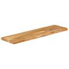 vidaXL Tablero de mesa borde natural madera maciza mango 100x20x2,5 cm