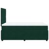 vidaXL Cama box spring con colch&oacute;n terciopelo verde oscuro 120x200 cm