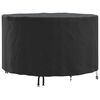 vidaXL Funda para muebles 128 x 128 x 71 cm Tela Oxford 210D Redondo