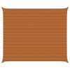 vidaXL Toldo Vela de Sombra Naranja y Marr&oacute;n 6 x 5 m