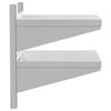 vidaXL Estante de pared acero inoxidable plateado 50x40x48 cm