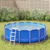 vidaXL Tapiz de suelo piscina geotextil de poli&eacute;ster gris claro &Oslash;306cm
