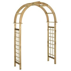 vidaXL Arco de celos&iacute;a de madera de pino verde impregnada